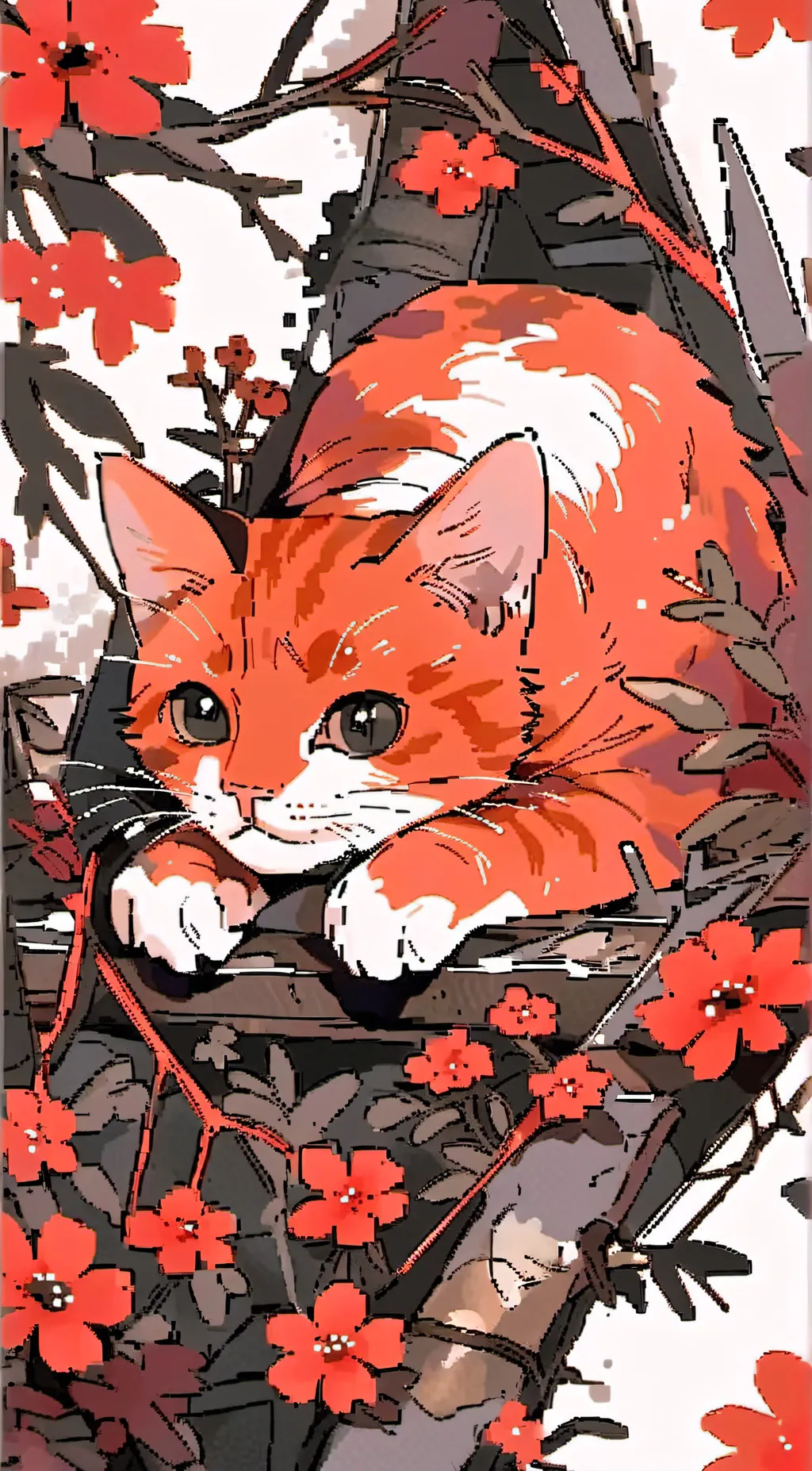 ai character: Cat Alastor  background