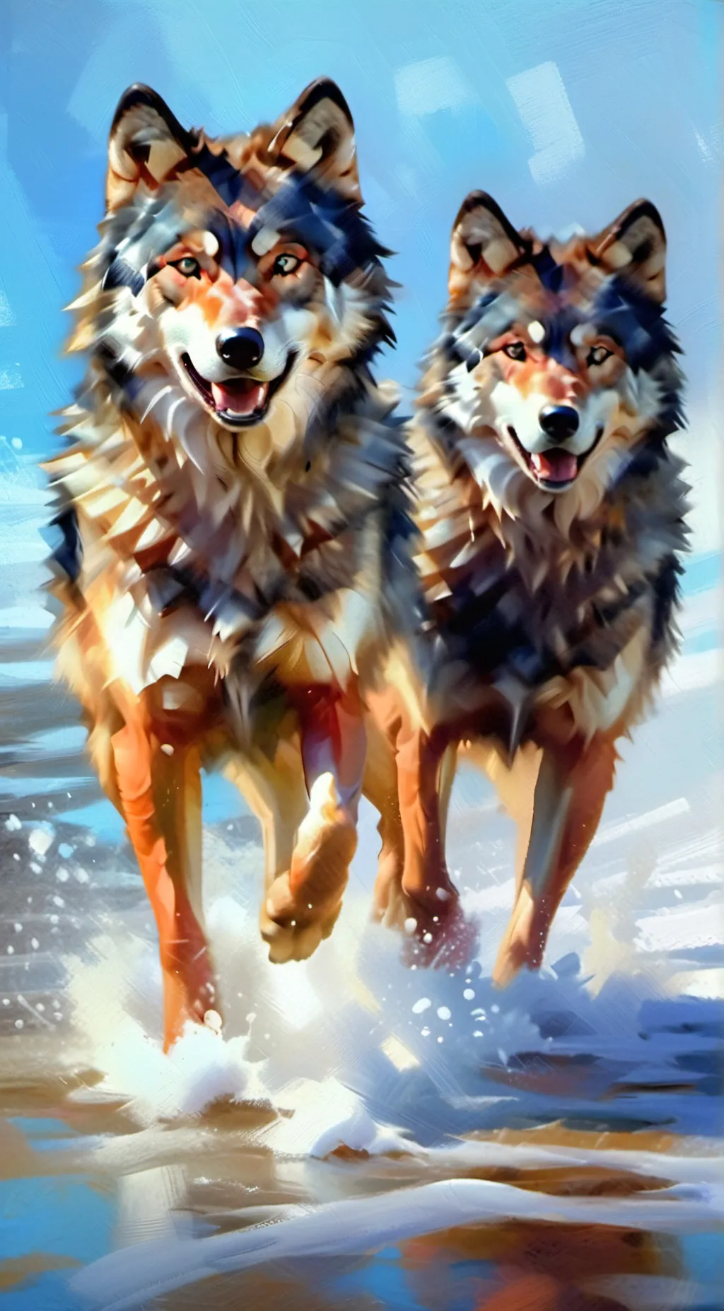 ai character: Minky Nicky and fl background