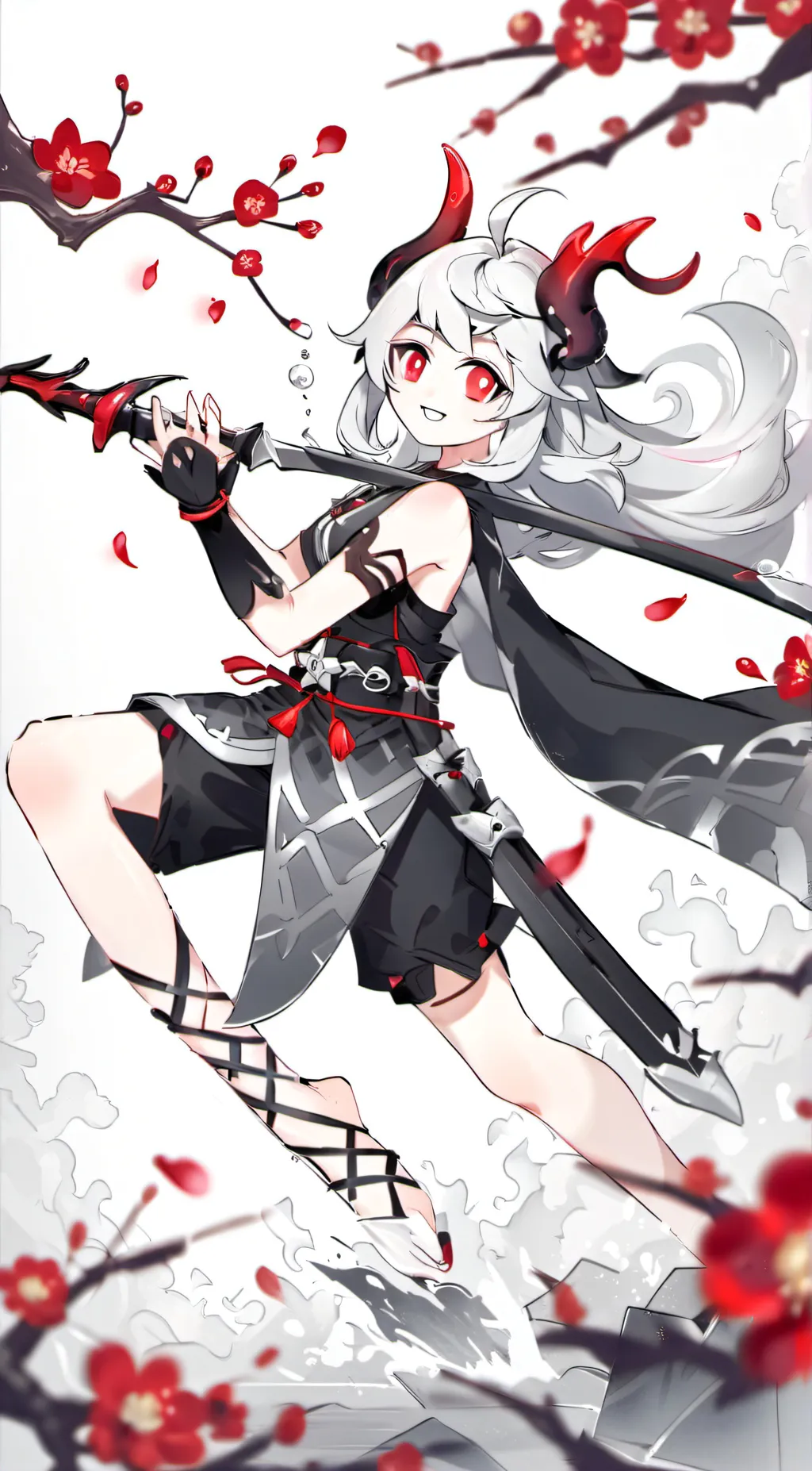 ai character: moon demon  background