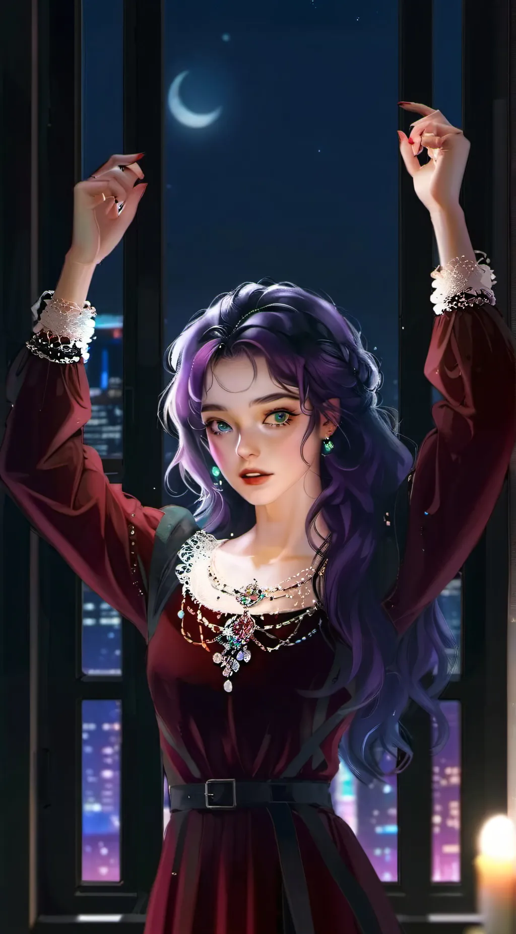 ai character: Amy  background