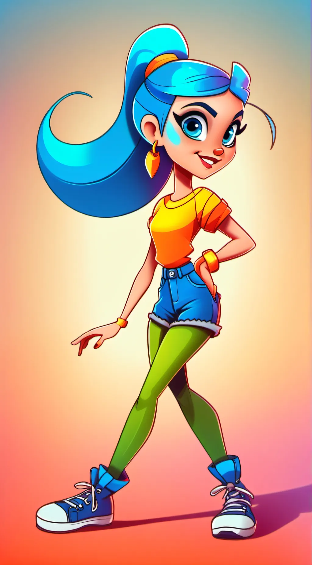 ai character: Lacey background