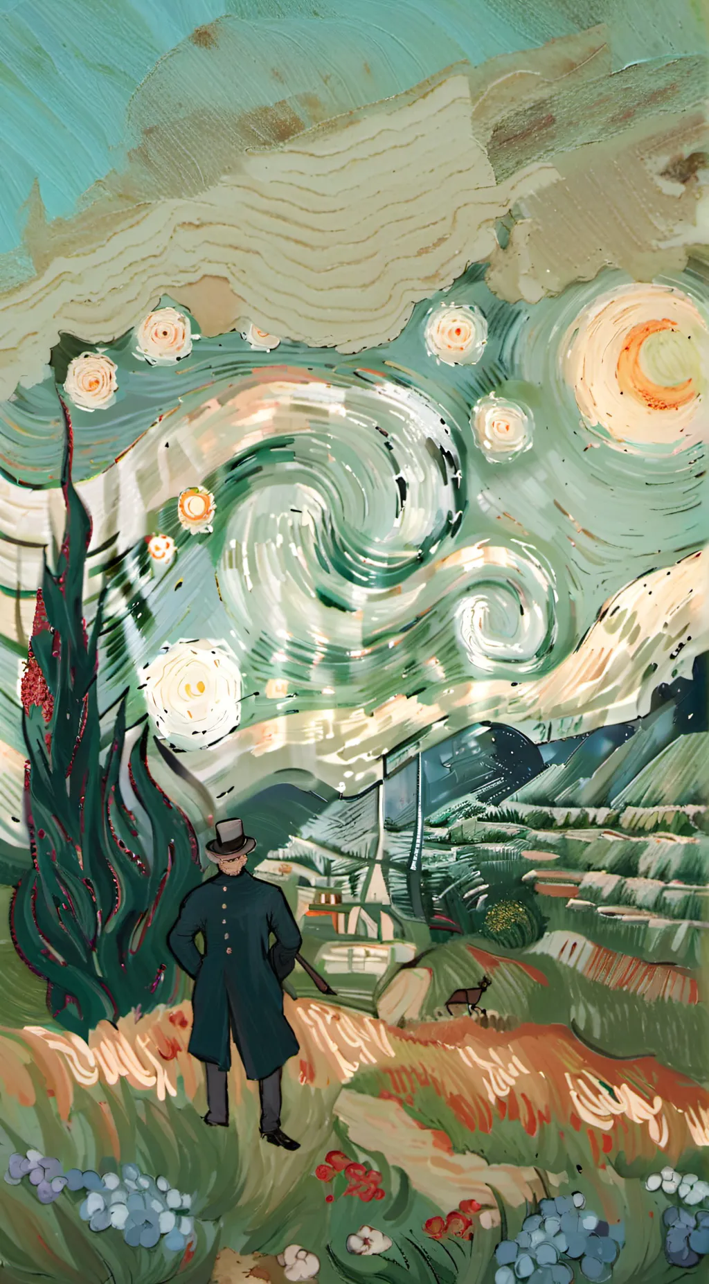 ai character: Dorfbewohner  background