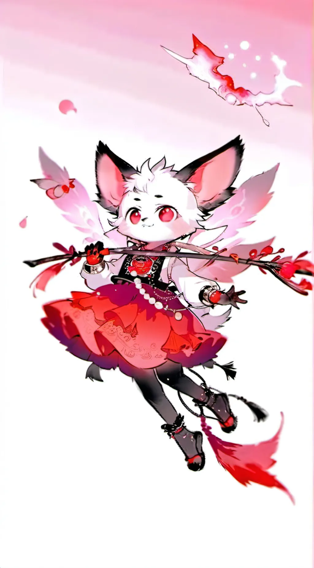 ai character: pink furro background