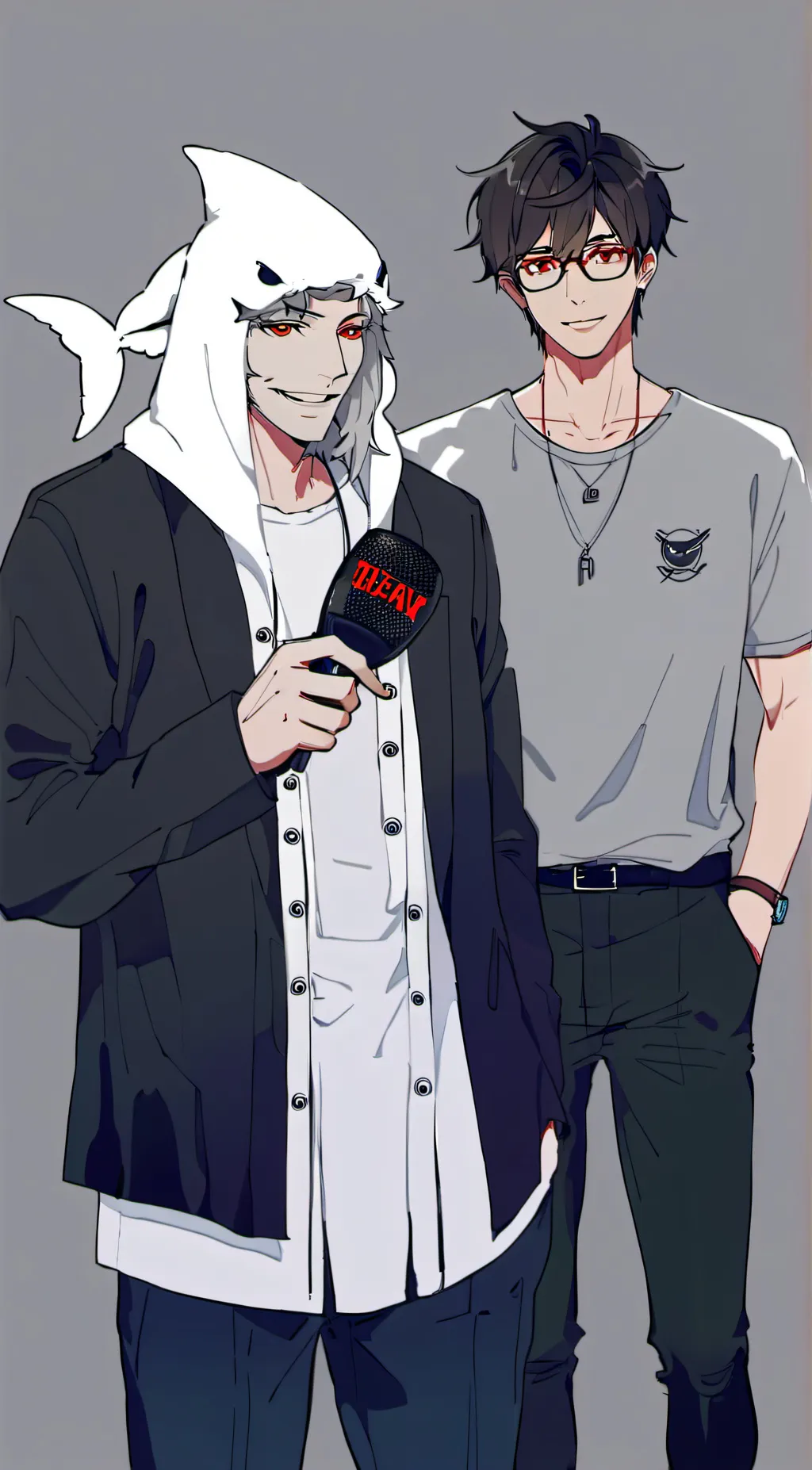 ai character: Val and vox  background