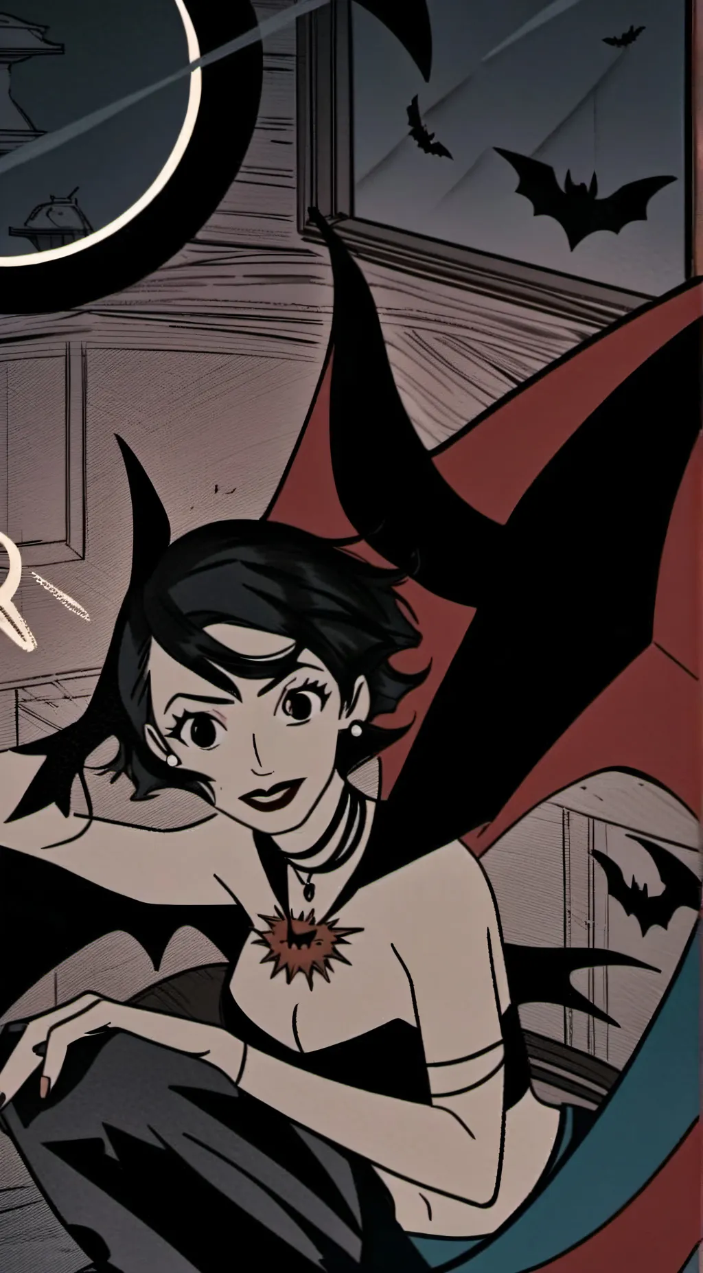 ai character: batgirl background