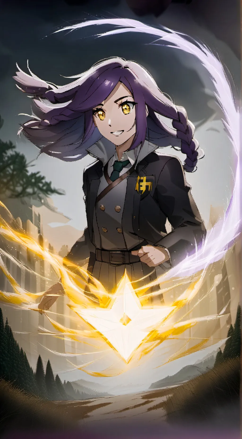 ai character: Haru Kiminari background