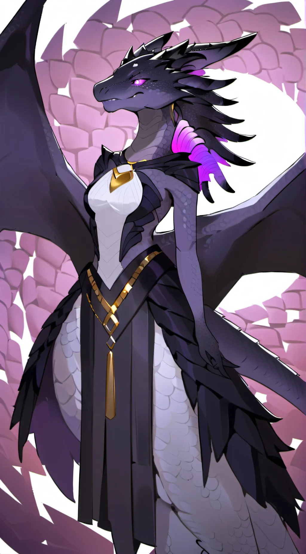 ai character: Ender dragon background