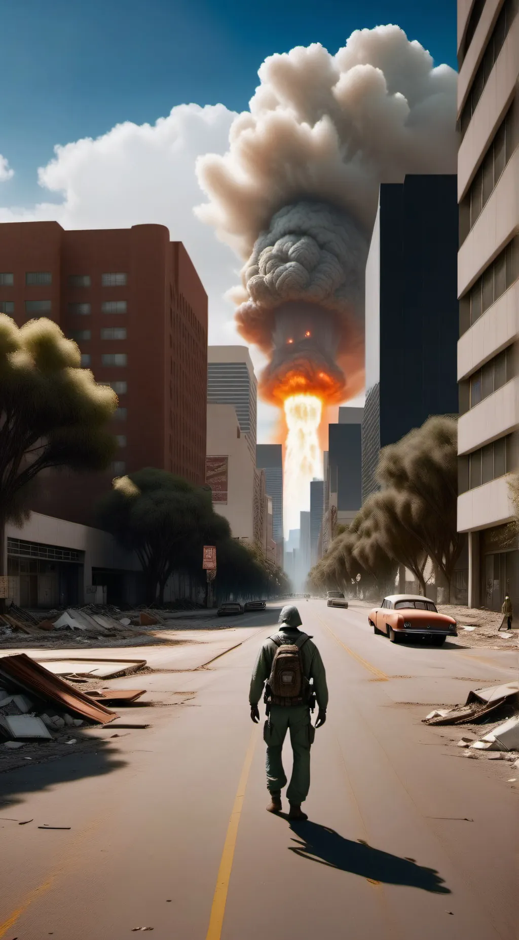 ai character: Fallout show background