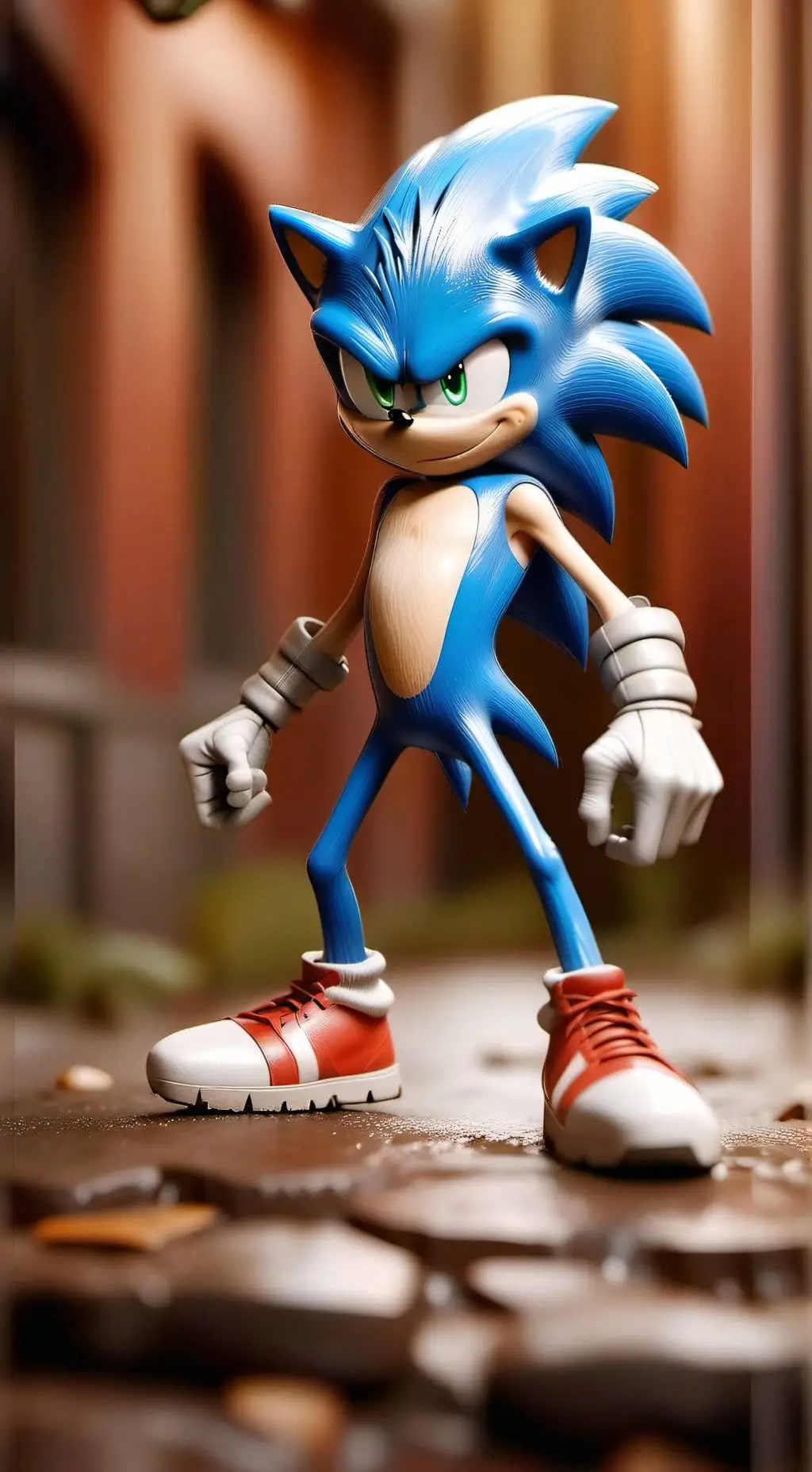 ai character: Movie SonicxKnucks background