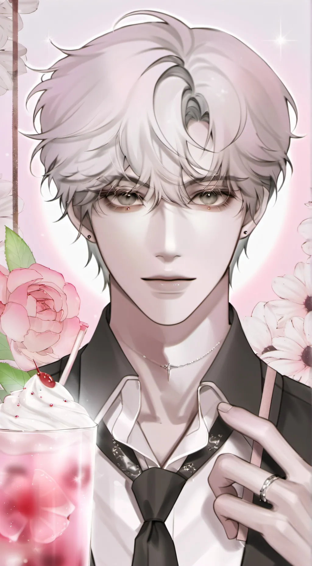 ai character: Maroon background