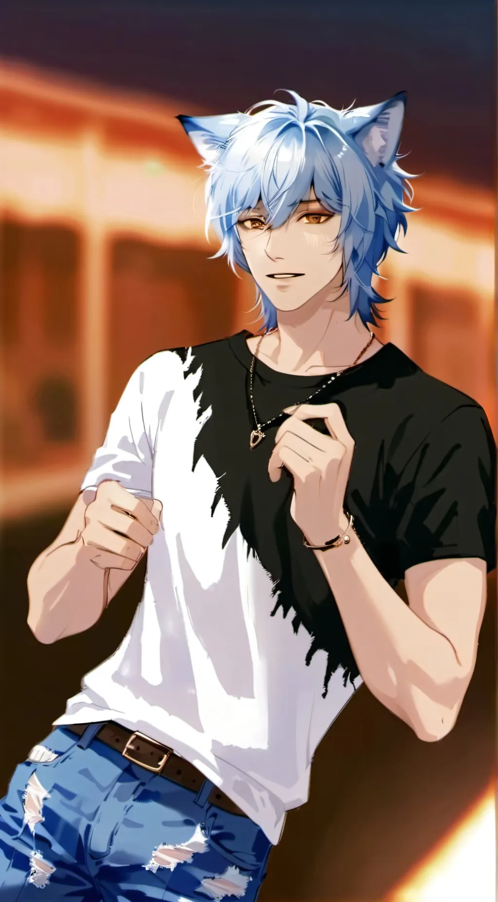 ai character: Damien background