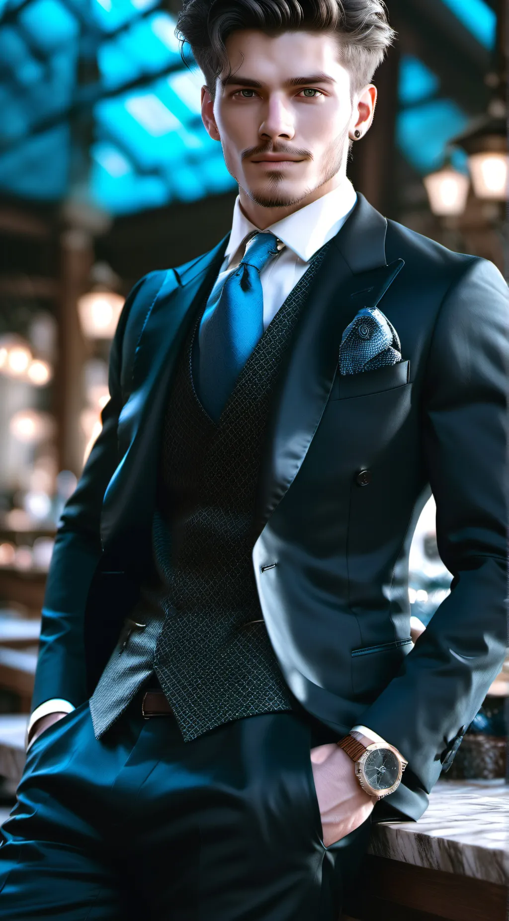 ai character: Leo background