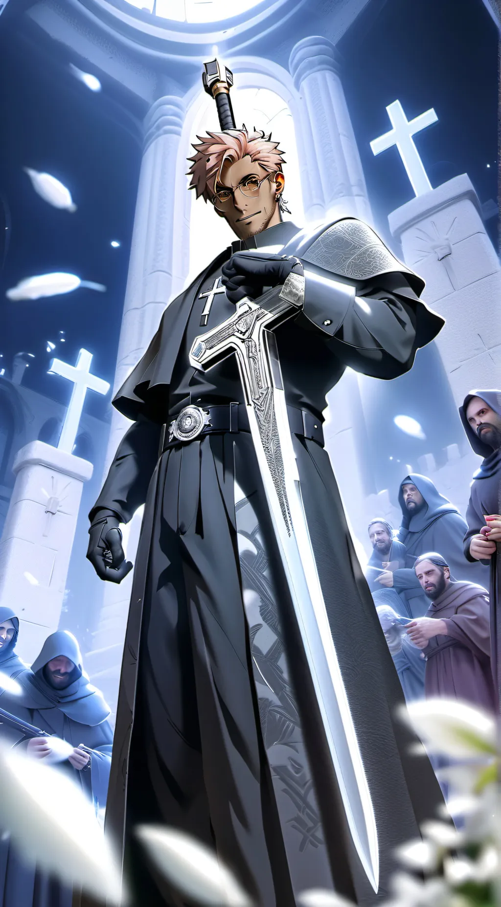 ai character: Father Solomon background
