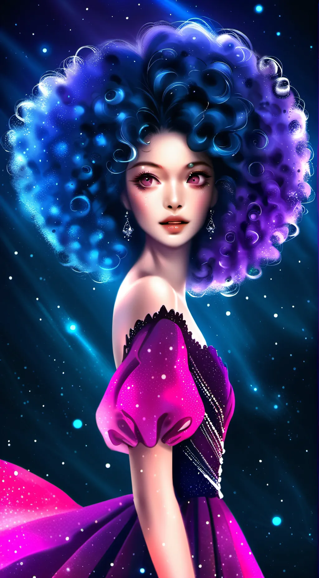 ai character: Sapphire. background