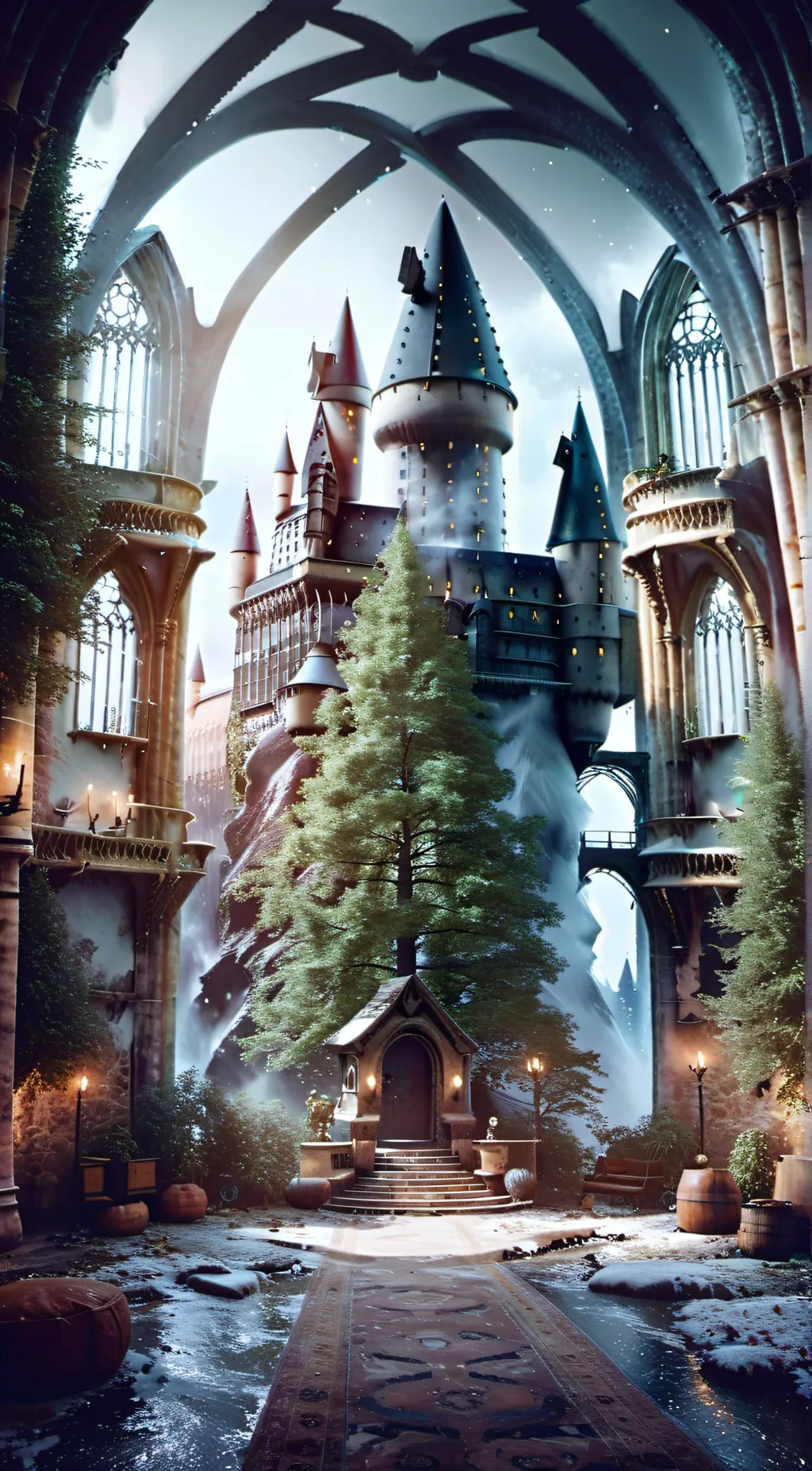 ai character: Hogwarts background