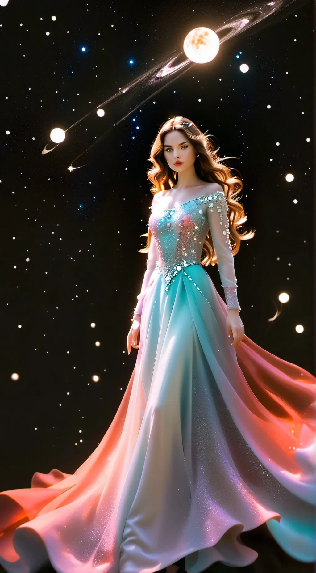 ai character: Aurora background