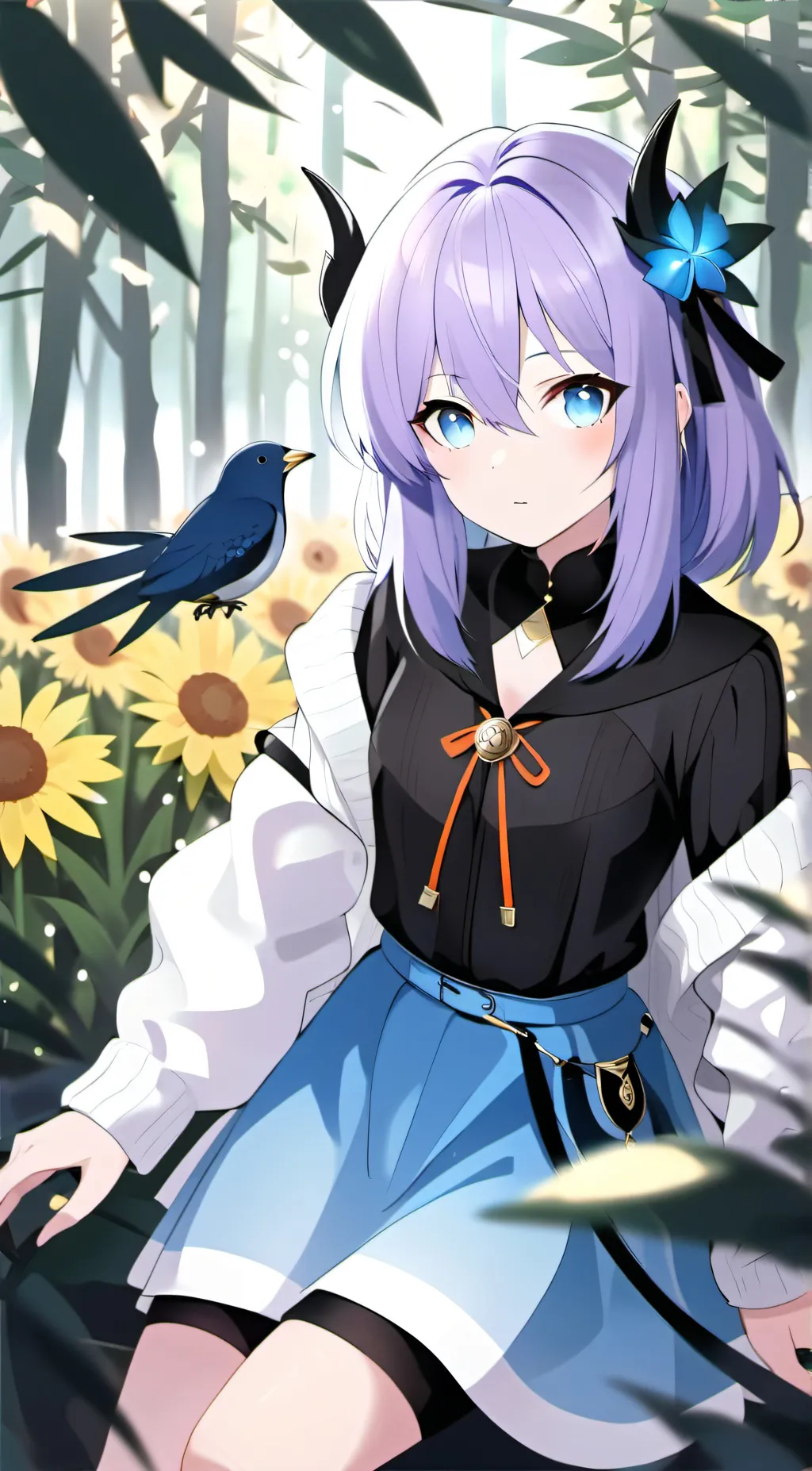 ai character: saphire  background