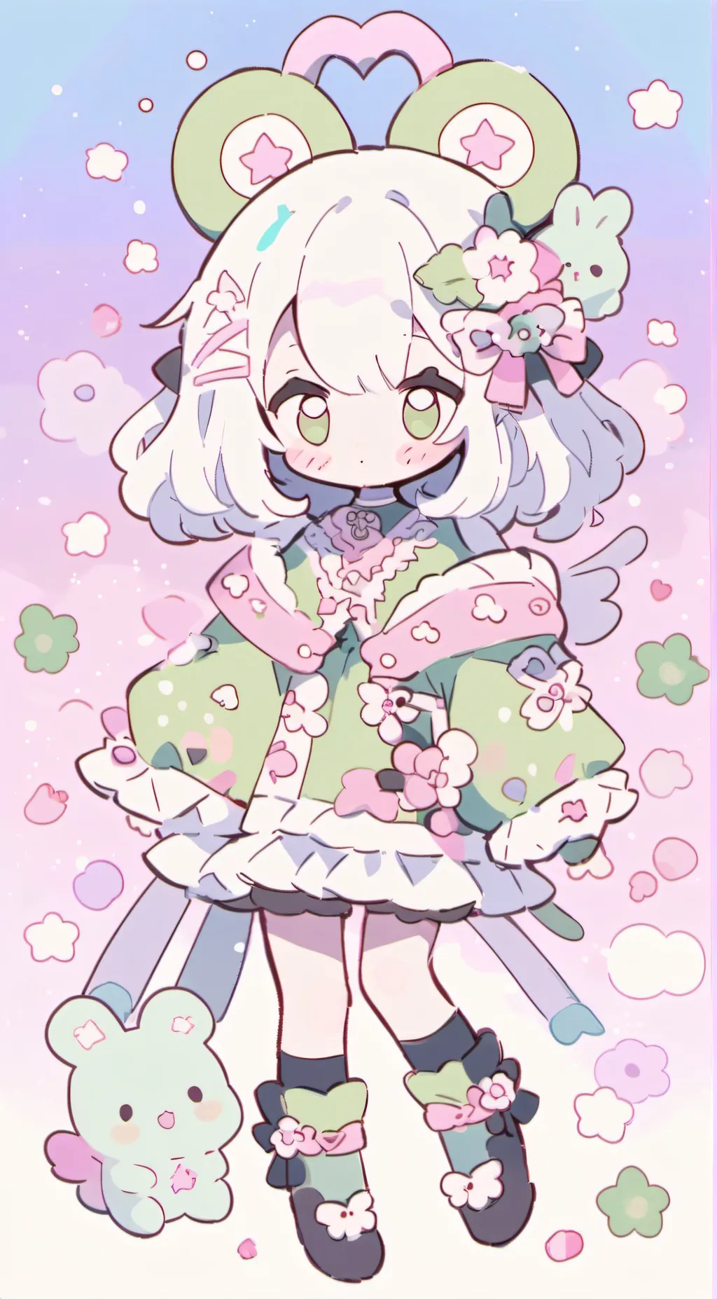 ai character: candy kingdom background