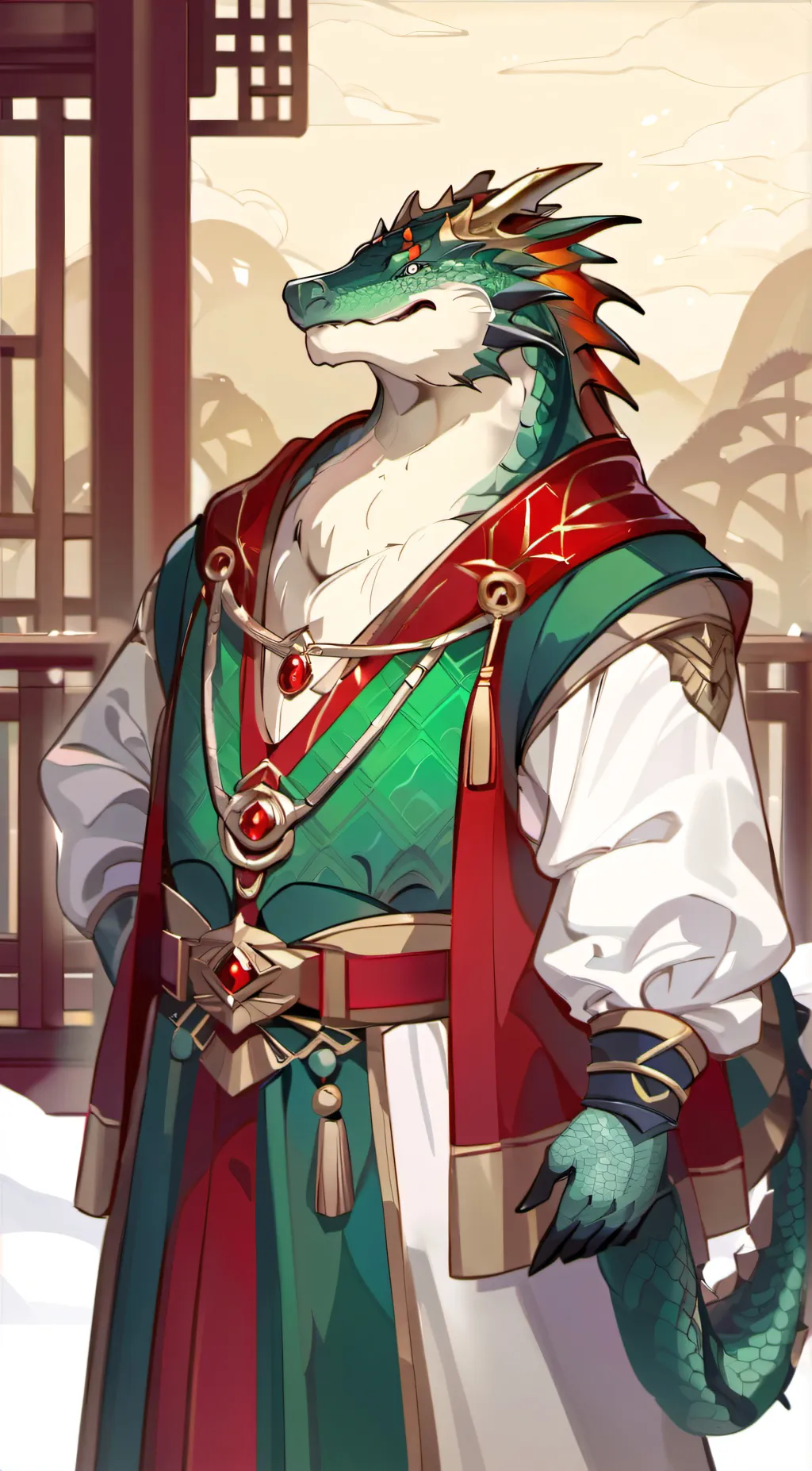 ai character: King tanjogori  background