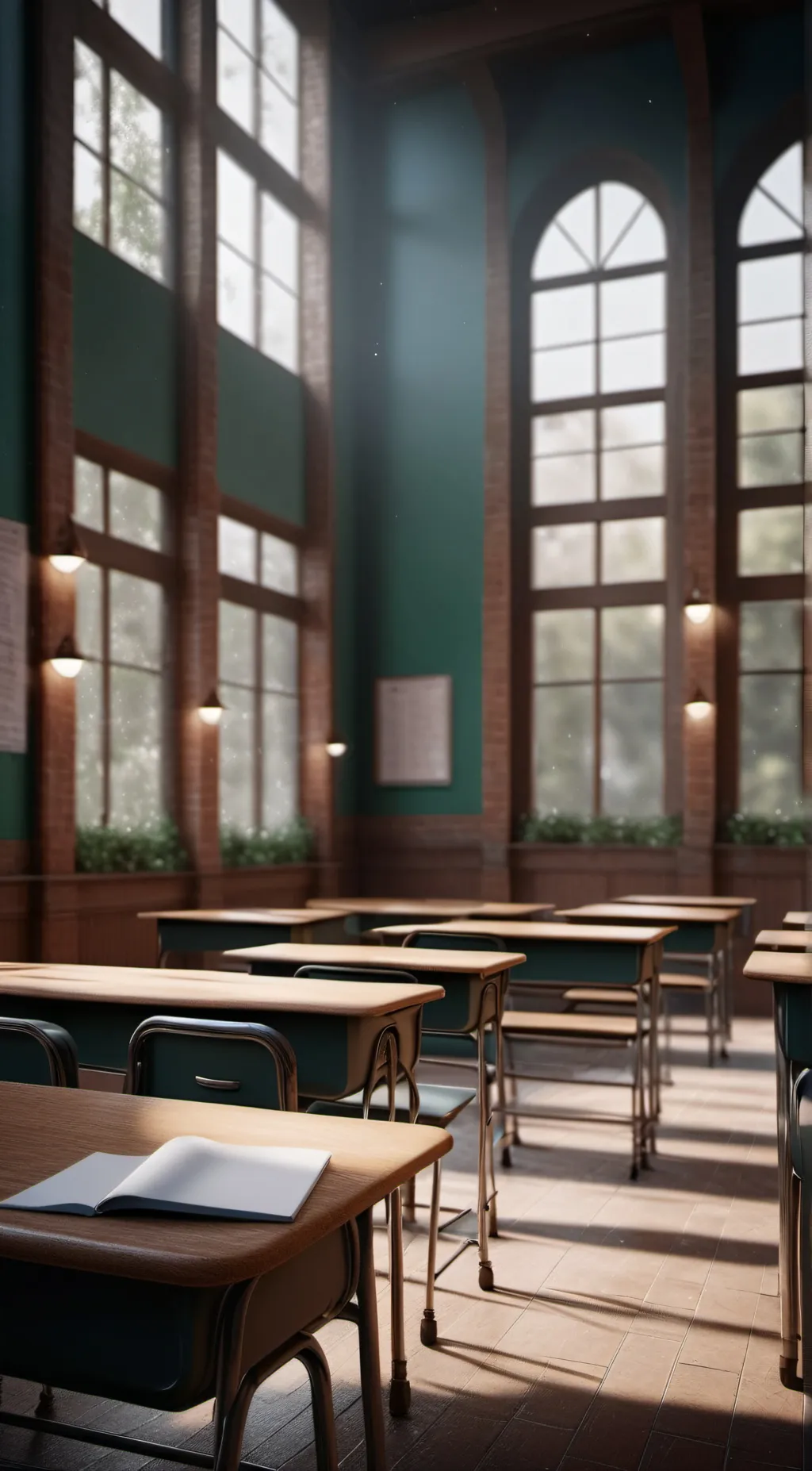 ai character: ✨😭school😭✨ background