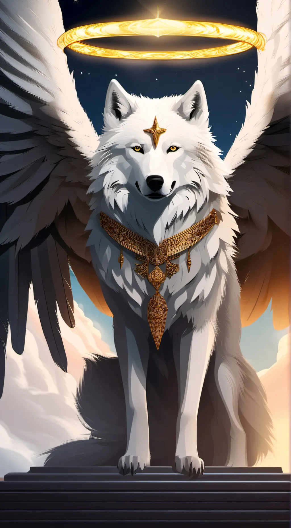 ai character: angel background