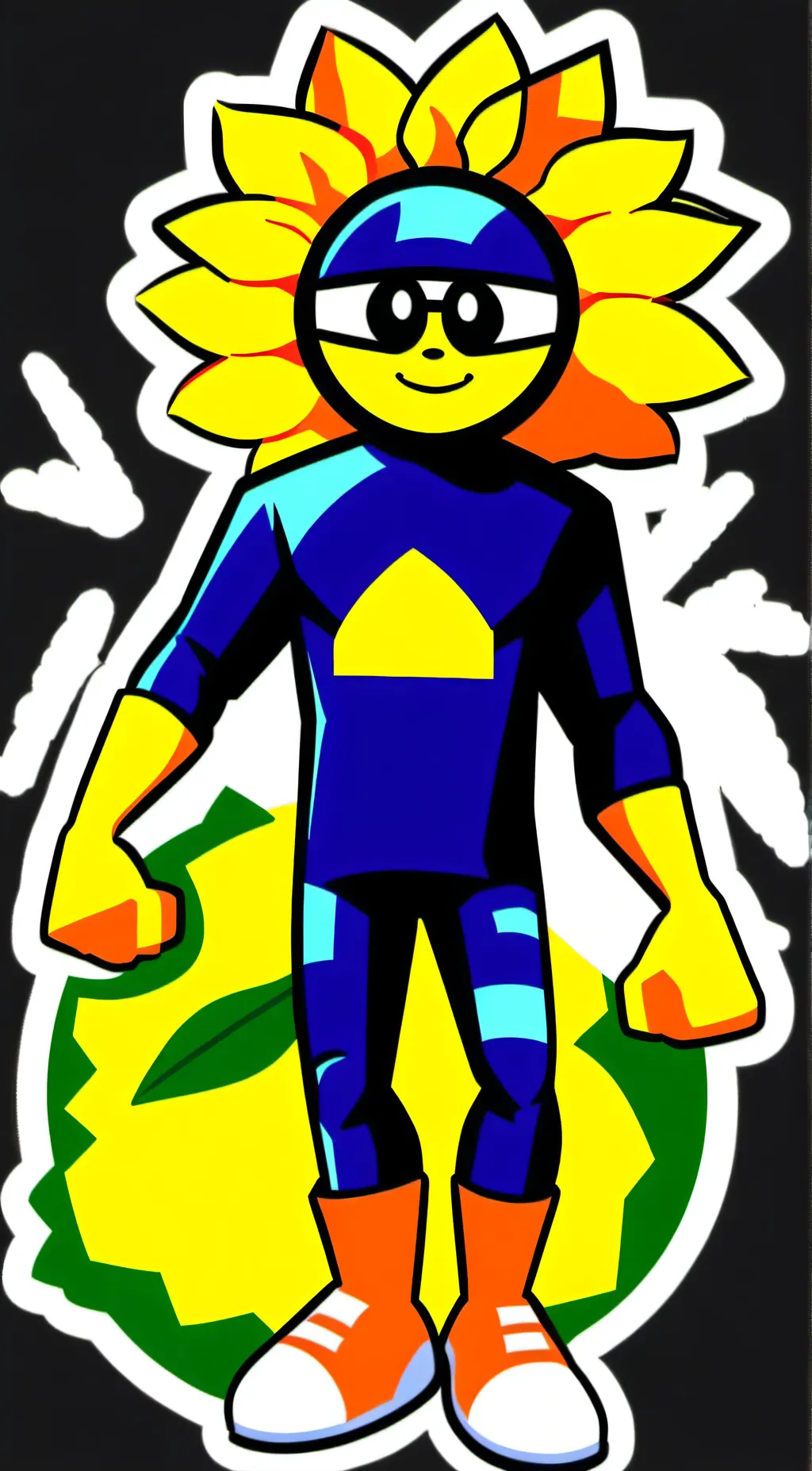 ai character: Sunflower Pvz background