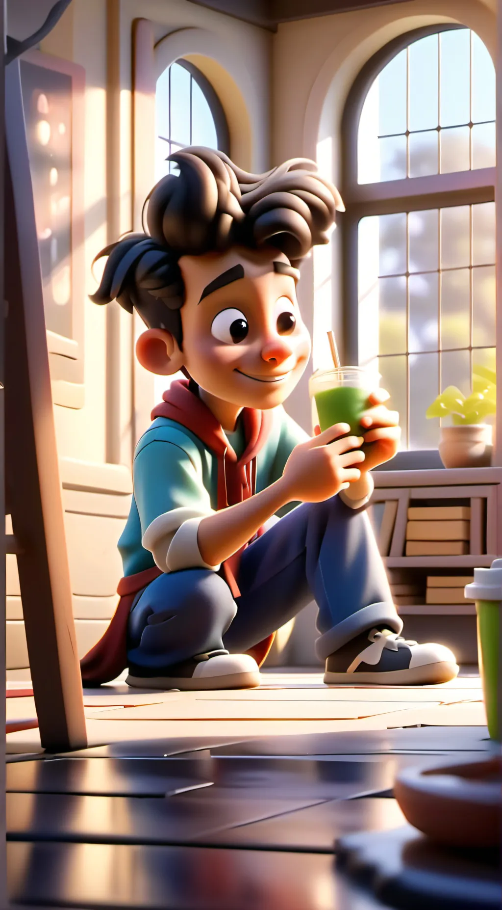 ai character: Micheal  background