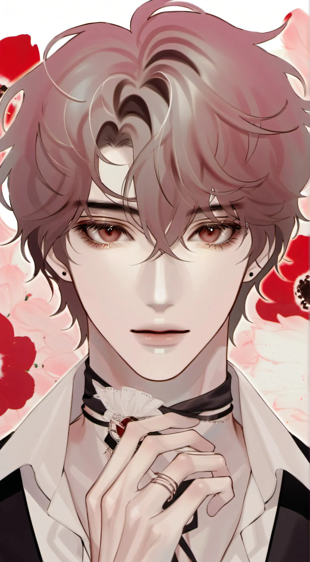 ai character: Maroon background