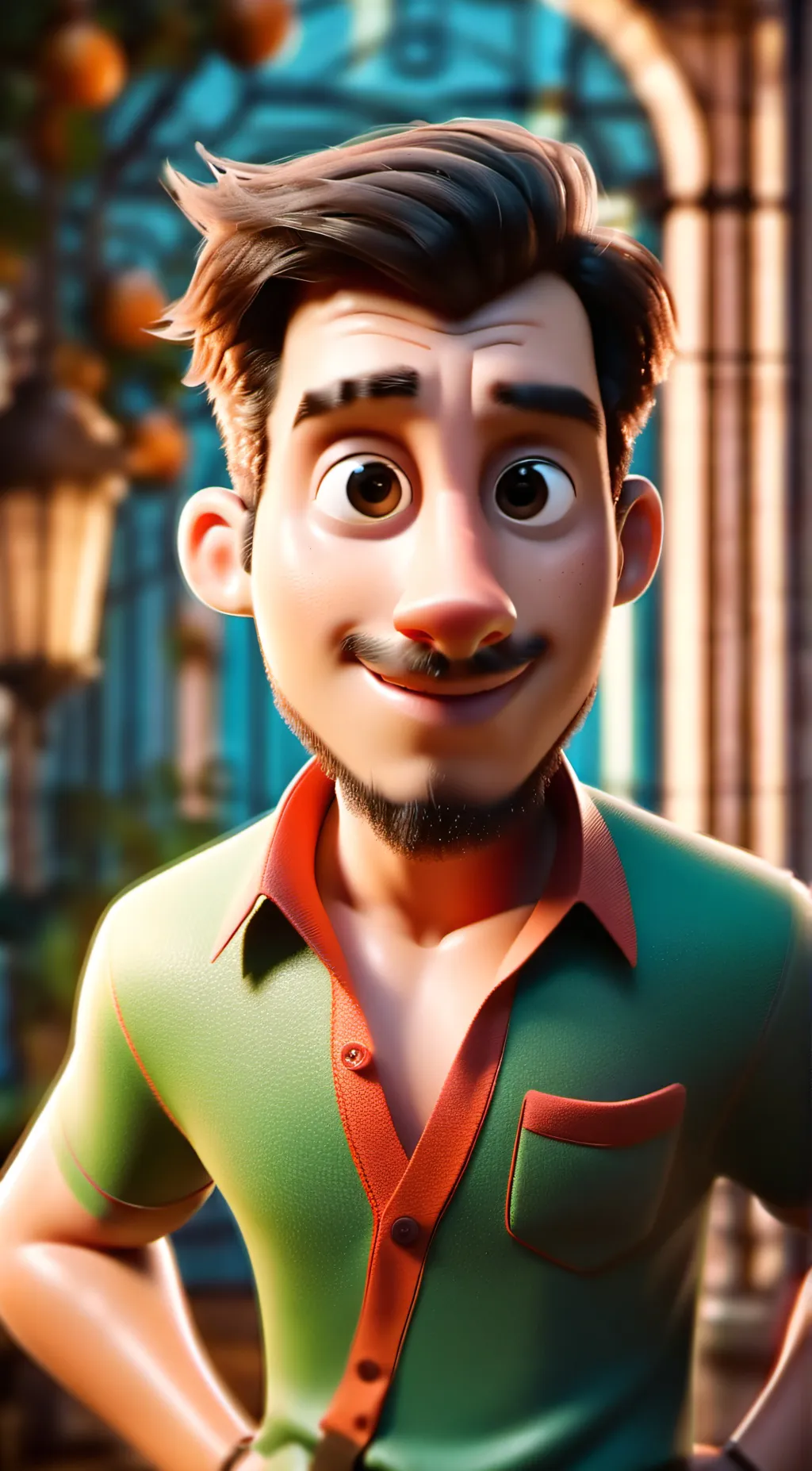 ai character: One marshmallow background