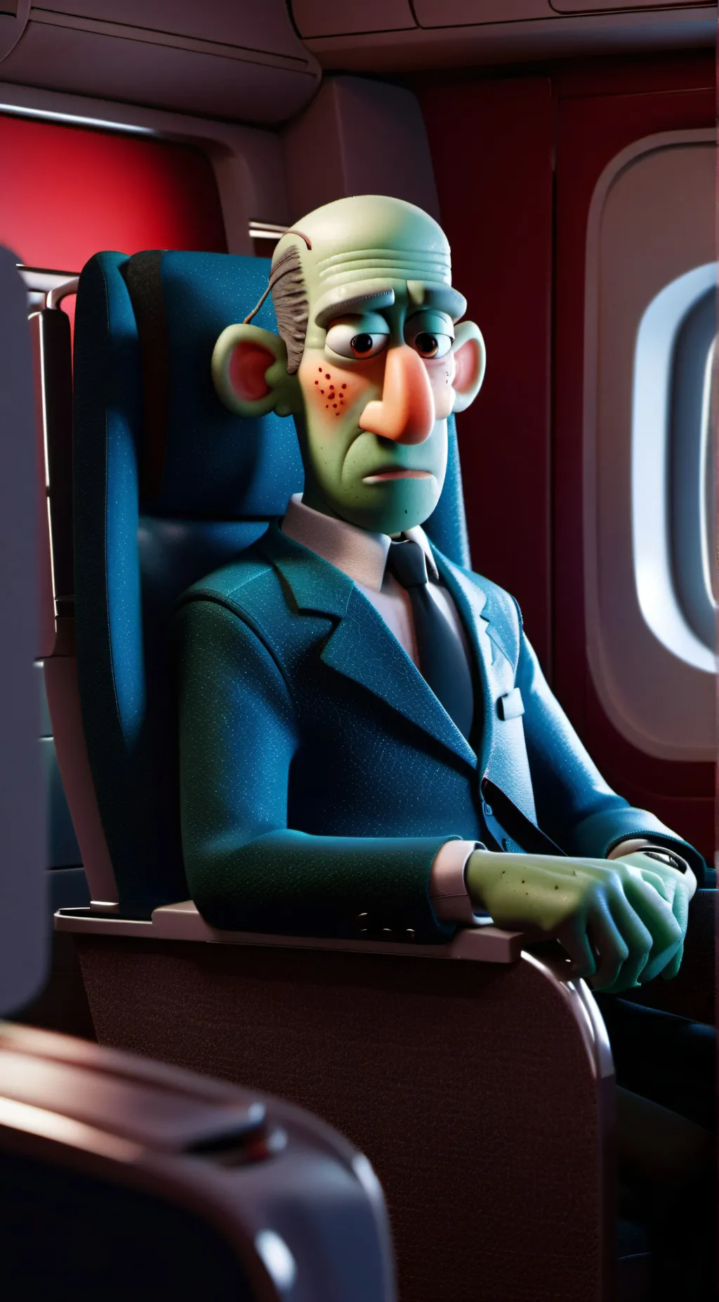 ai character: Squidward background