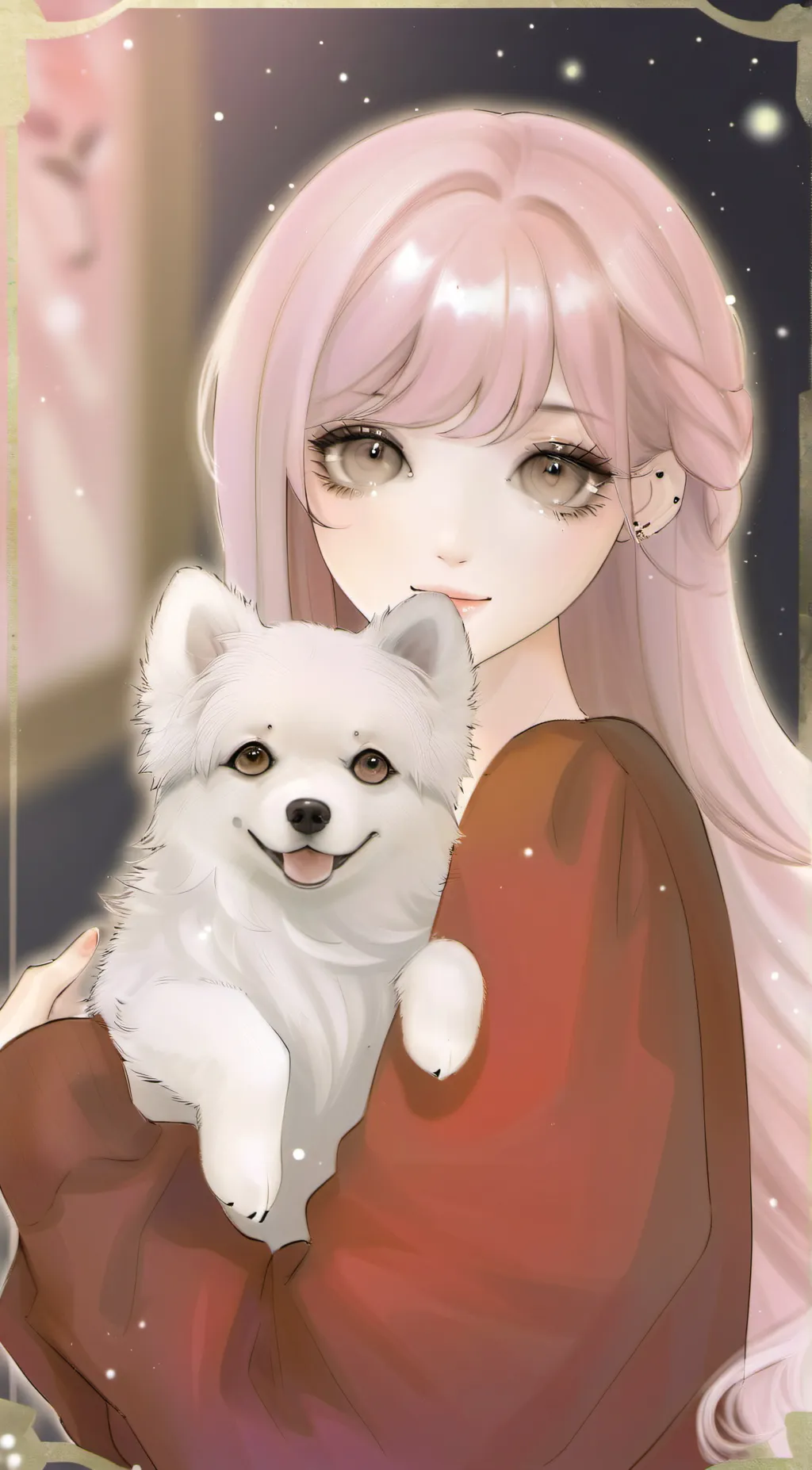 ai character: puppy!!!! background