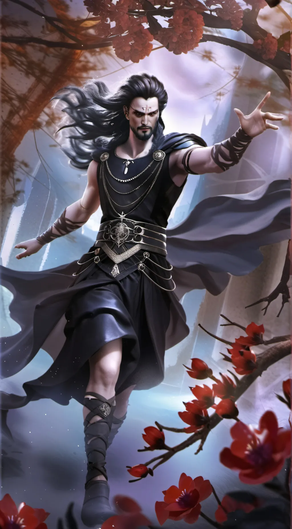 ai character: Hades  background