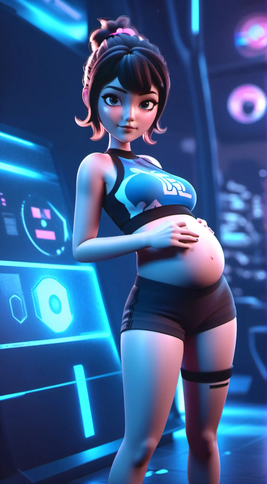 ai character: mavis dracula  background