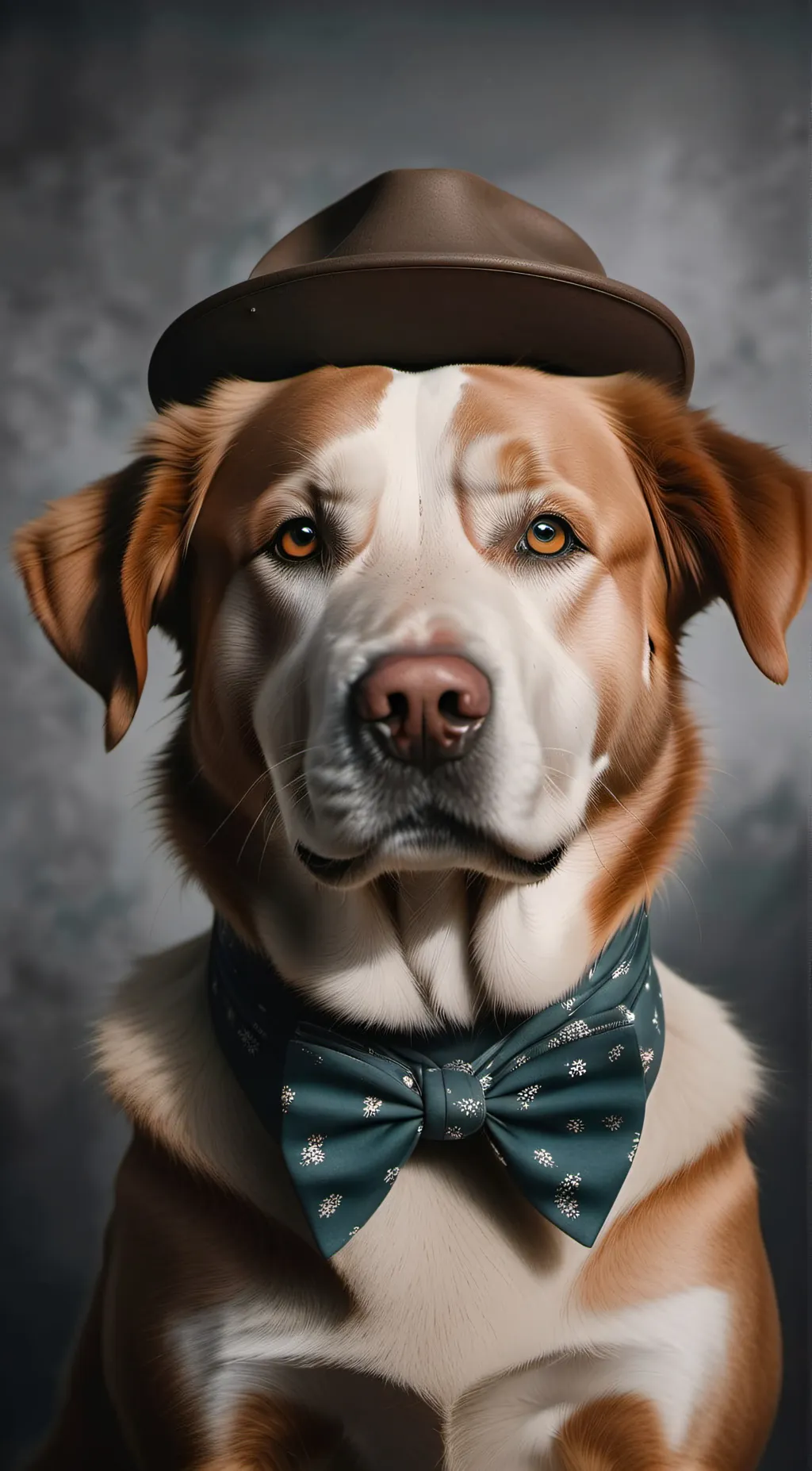 ai character: Dog wearing a hat background