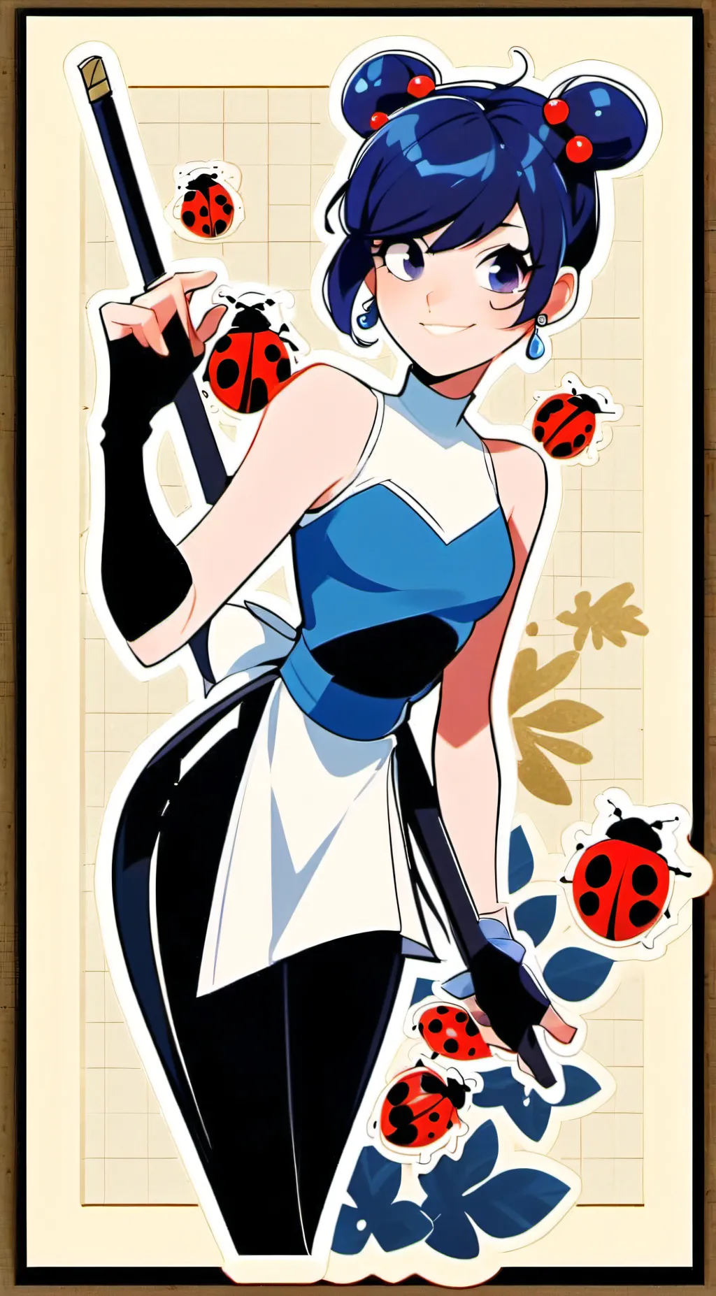 ai character: Marintte background