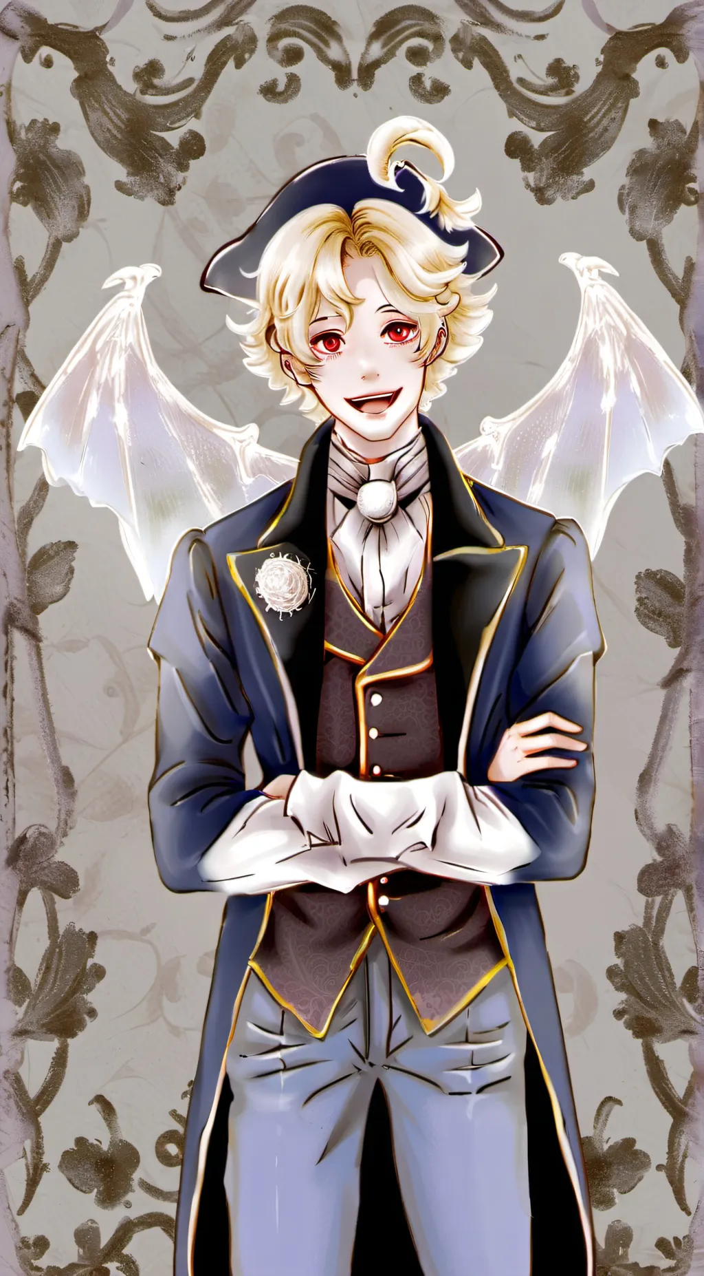 ai character: gold watcher/tom background