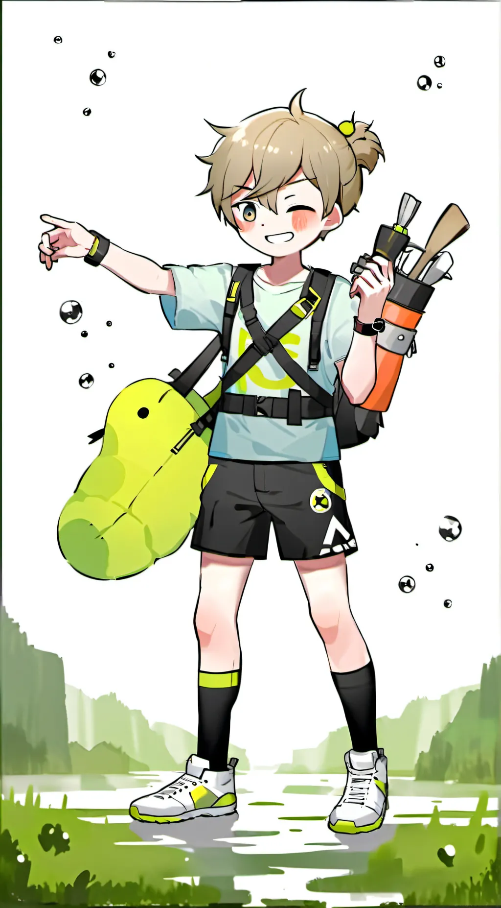 ai character: l'manberg  background