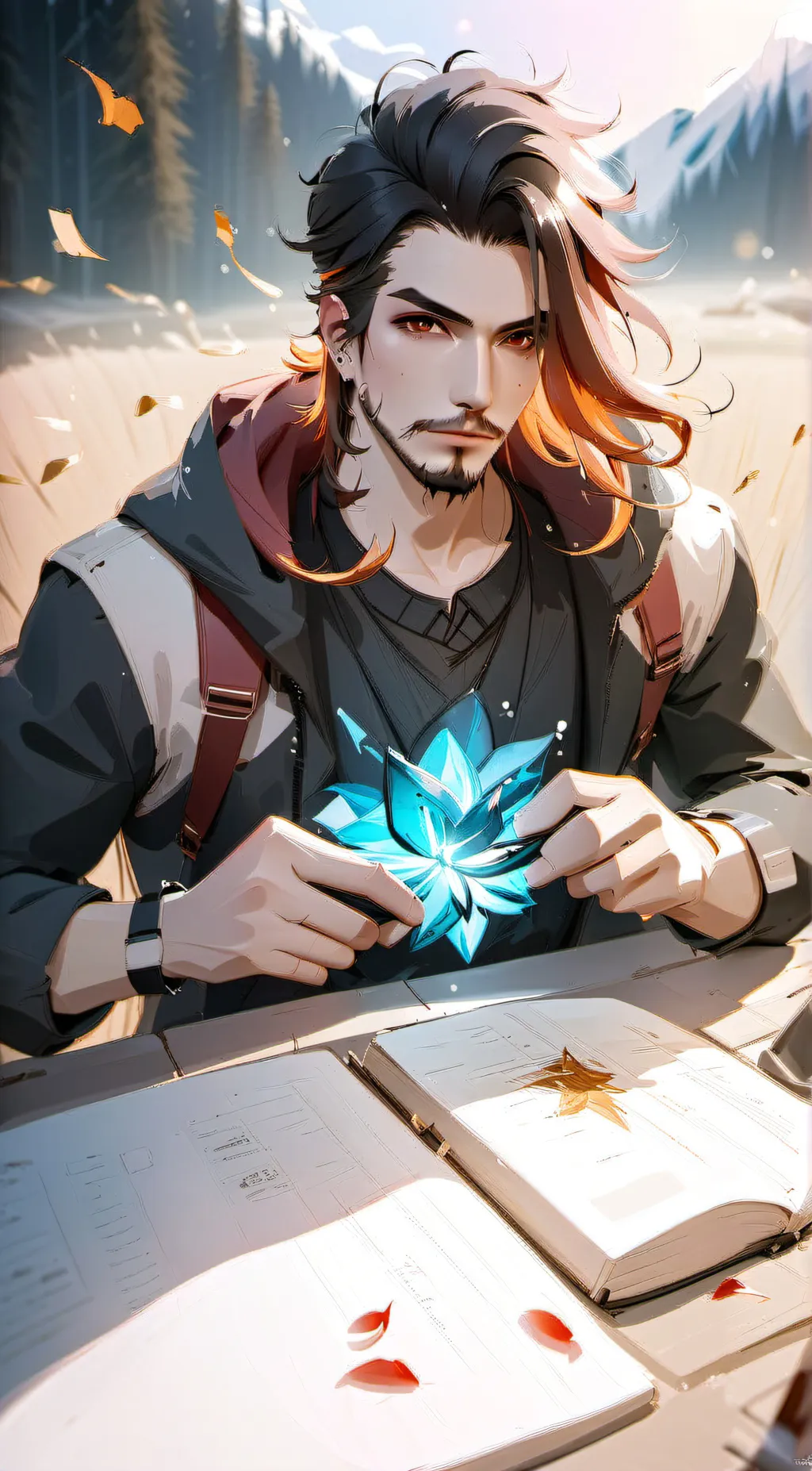 ai character: Leo background