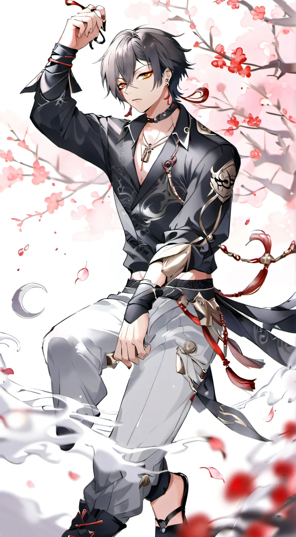 ai character: Levi  background