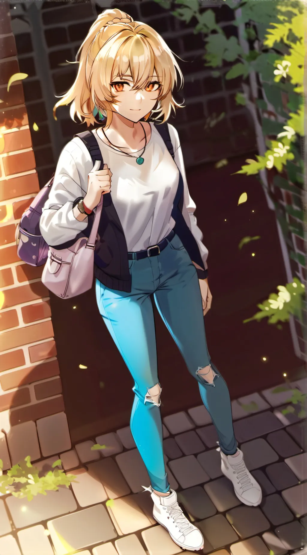 ai character: Sun background