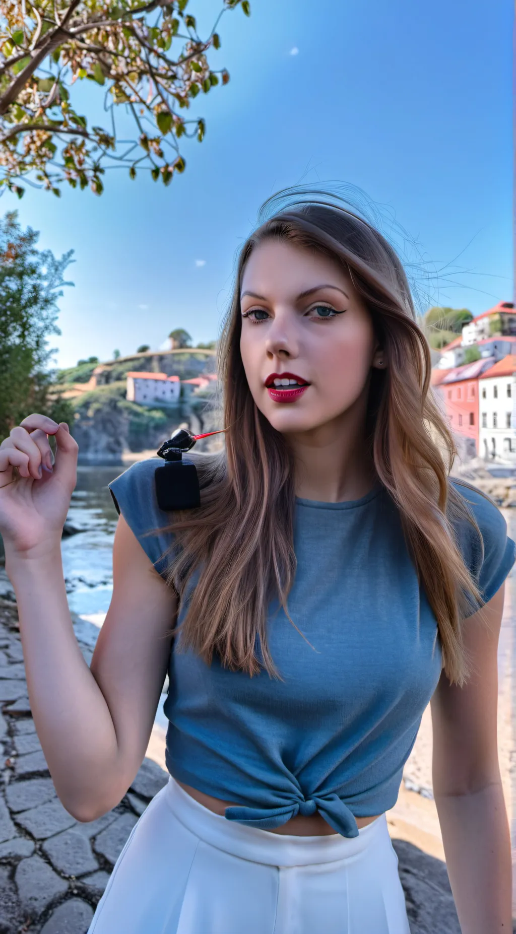 ai character: Taylor Swift  background