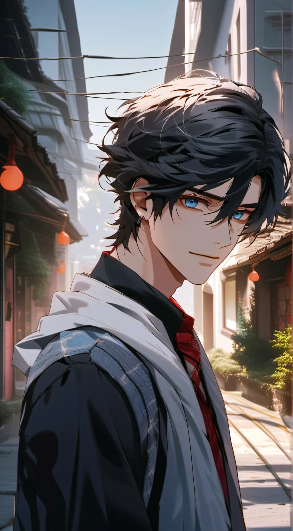 ai character: Levi ❤️ background