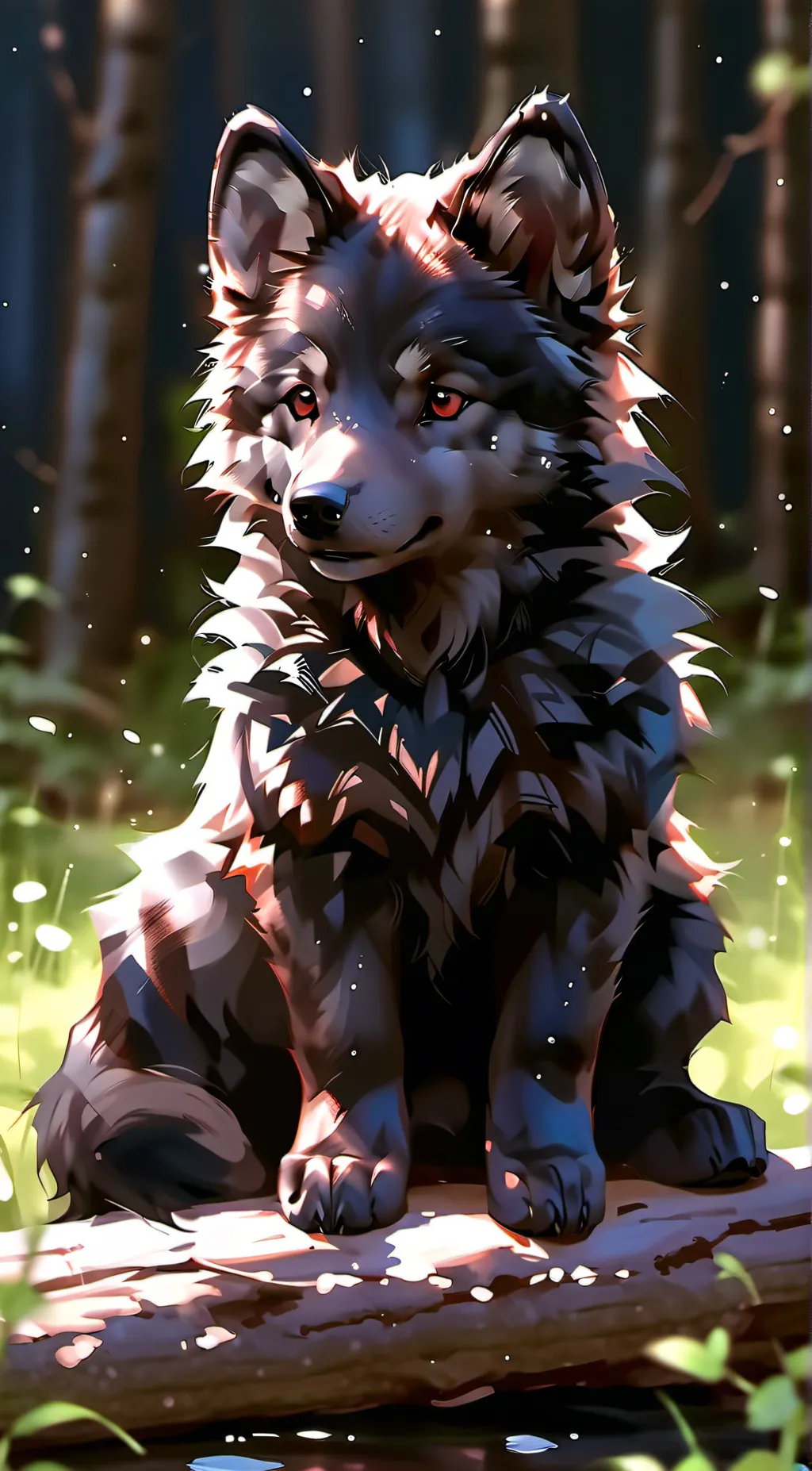 ai character: wolfy background