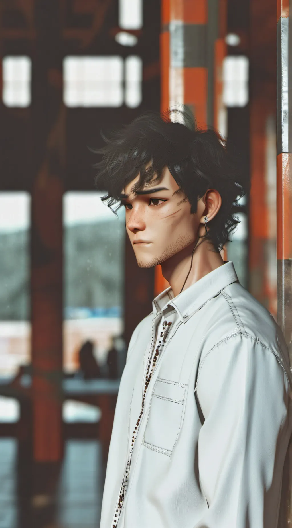 ai character: Leo Valdez  background