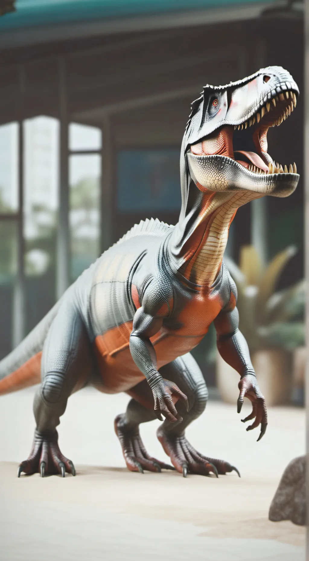 ai character: T-Rex background