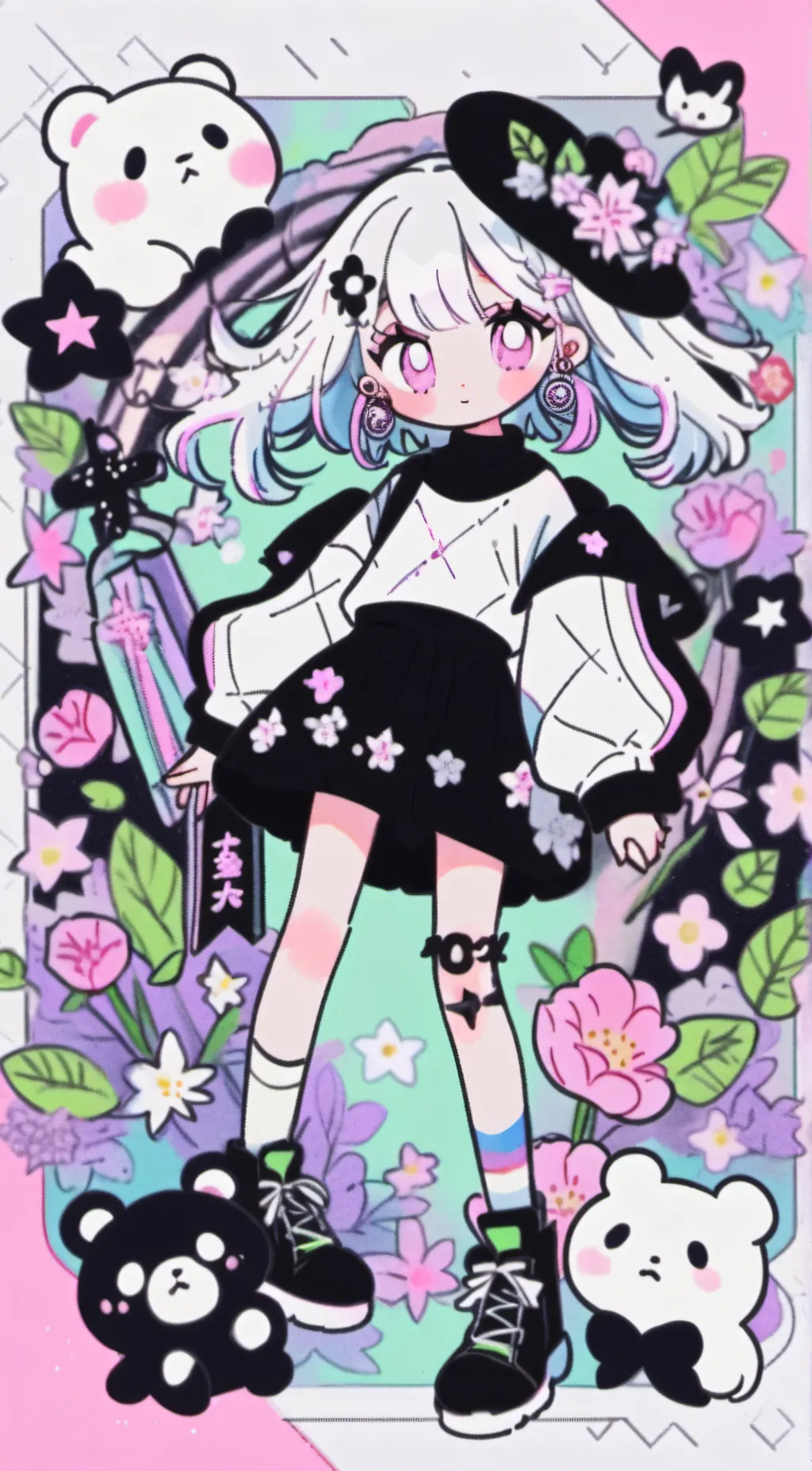 ai character: HH playing uno background