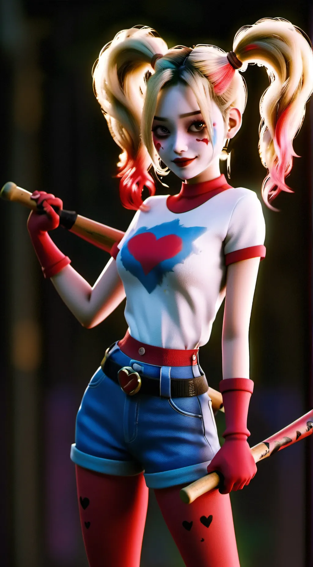 ai character: Harley Quinn background