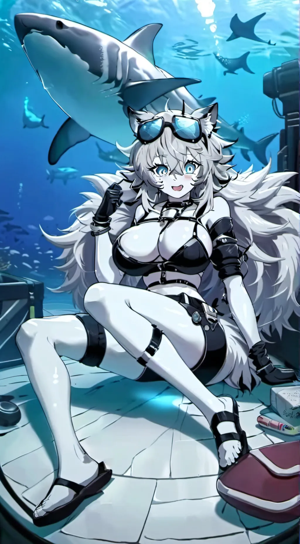 ai character: tiger shark background