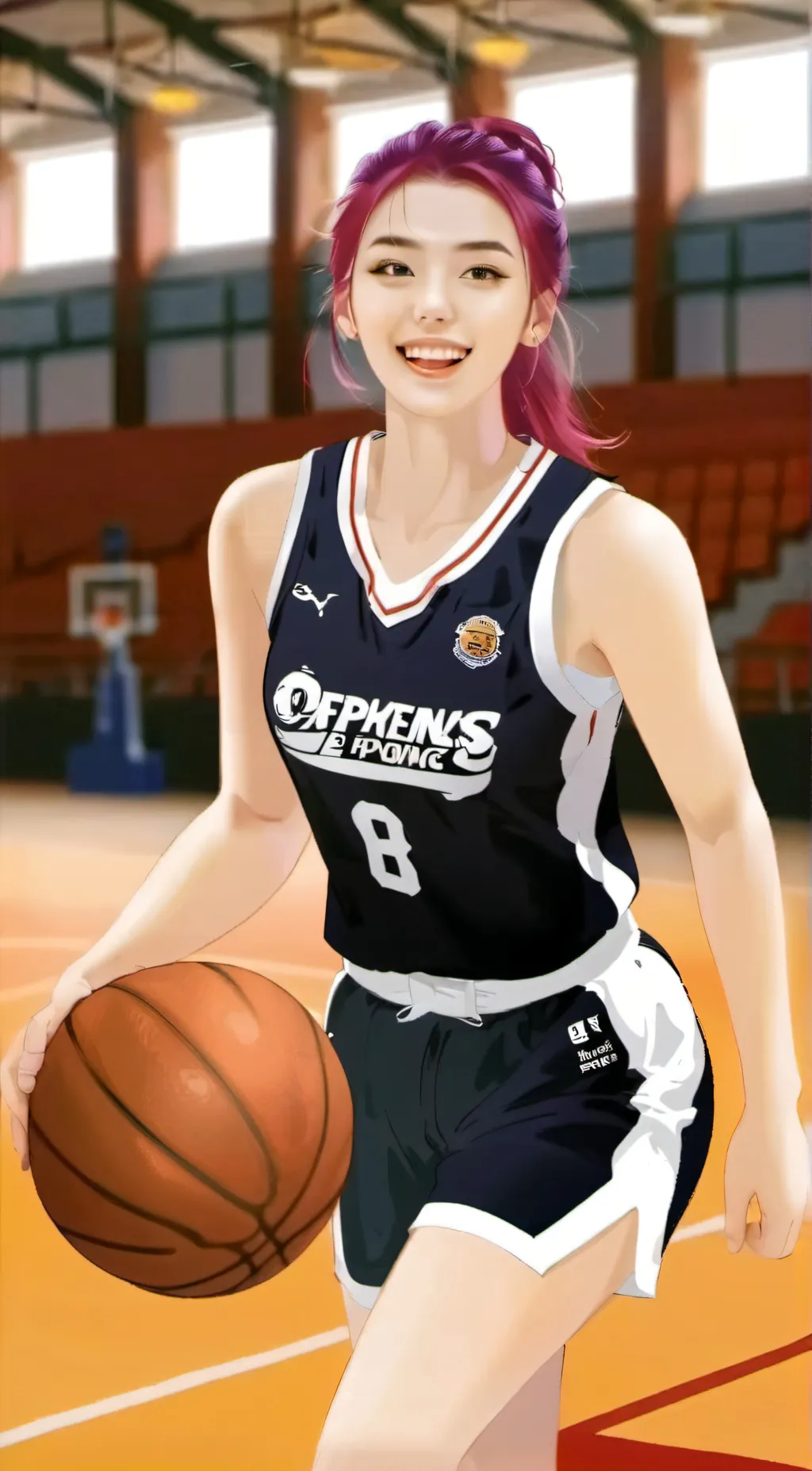 ai character: Bini_mikha lim background