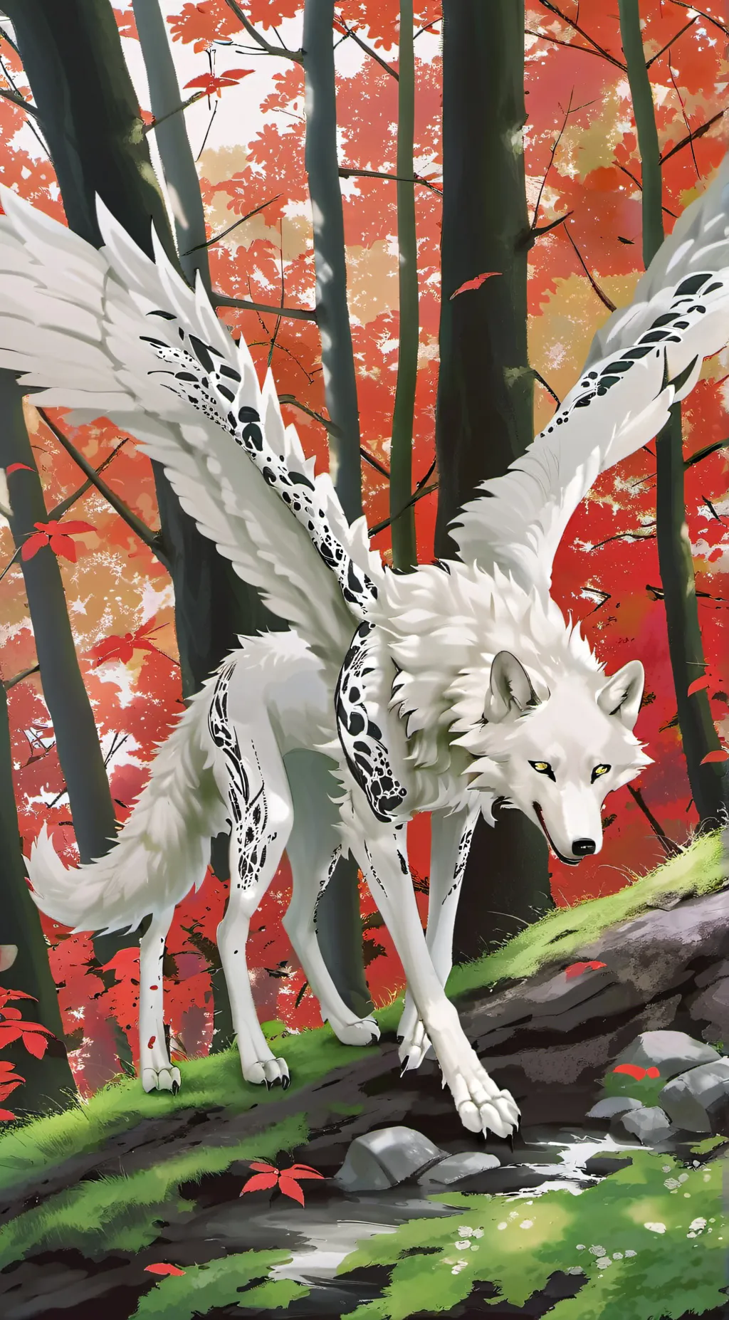 ai character: frosty background